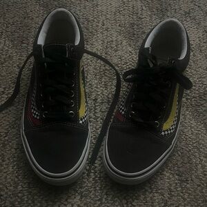 red yellow checkered vans